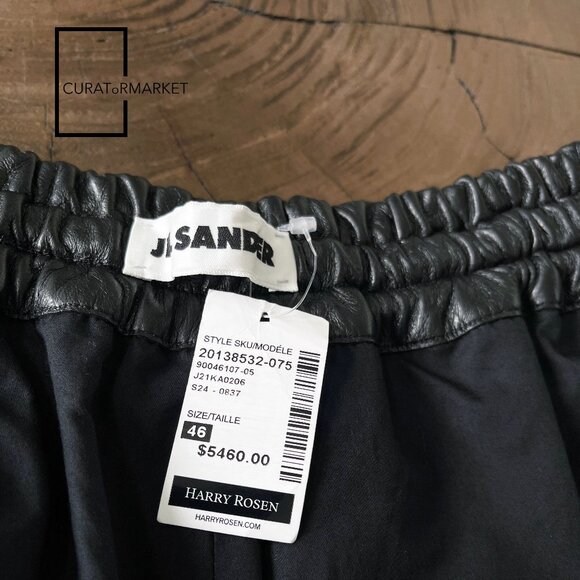 Jil Sander: EU46 $4000 Butter Soft Ovine Lamb Leather Runway Shorts SS24 - Picture 7 of 16